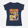 Yellow Fiction-Womens-V-Neck-Tee-P1yu5h