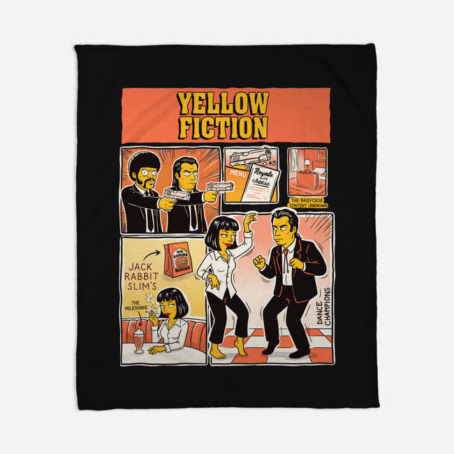 Yellow Fiction-None-Fleece-Blanket-P1yu5h