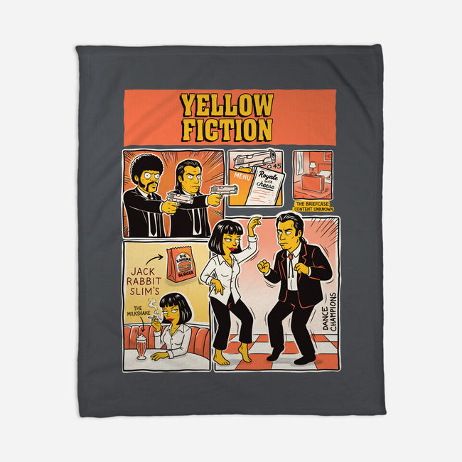 Yellow Fiction-None-Fleece-Blanket-P1yu5h