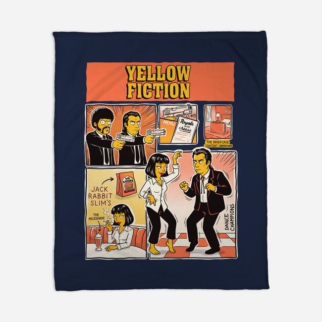 Yellow Fiction-None-Fleece-Blanket-P1yu5h