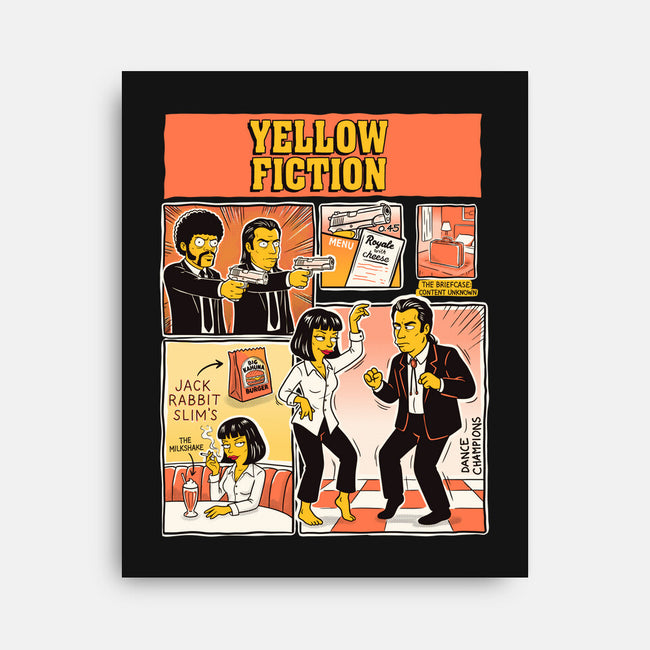 Yellow Fiction-None-Stretched-Canvas-P1yu5h