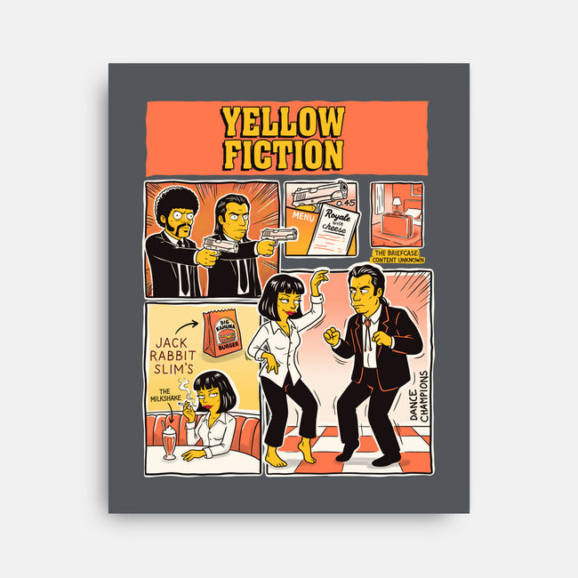 Yellow Fiction-None-Stretched-Canvas-P1yu5h
