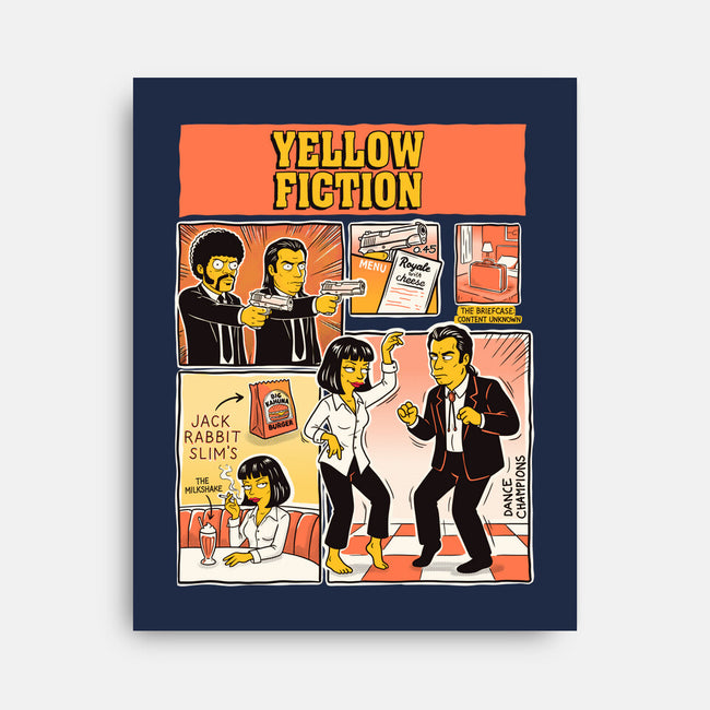 Yellow Fiction-None-Stretched-Canvas-P1yu5h