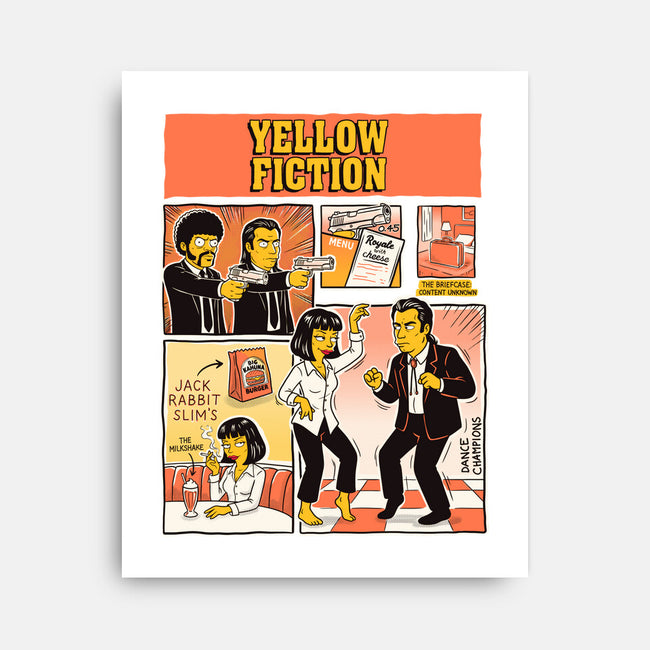 Yellow Fiction-None-Stretched-Canvas-P1yu5h