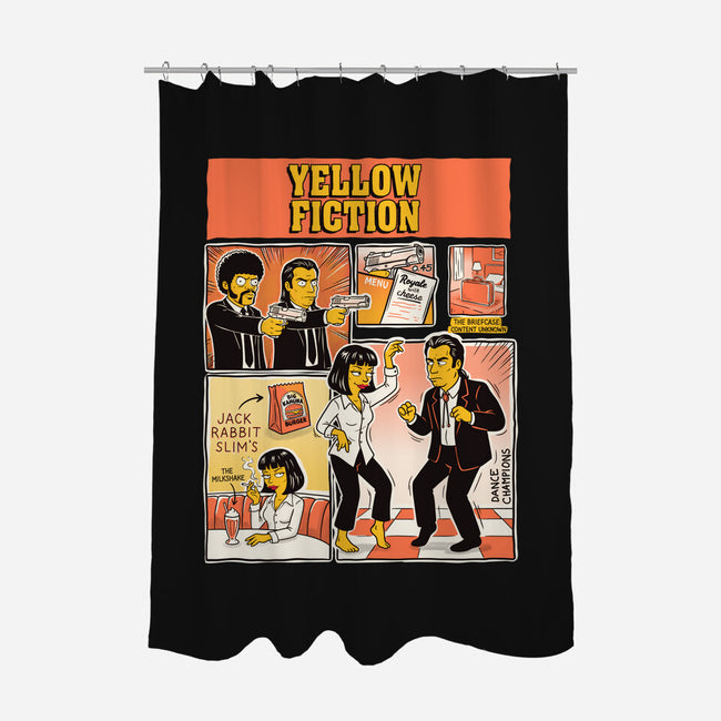 Yellow Fiction-None-Polyester-Shower Curtain-P1yu5h