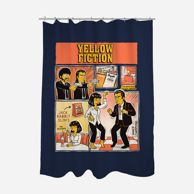 Yellow Fiction-None-Polyester-Shower Curtain-P1yu5h