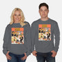 Yellow Fiction-Unisex-Crew Neck-Sweatshirt-P1yu5h
