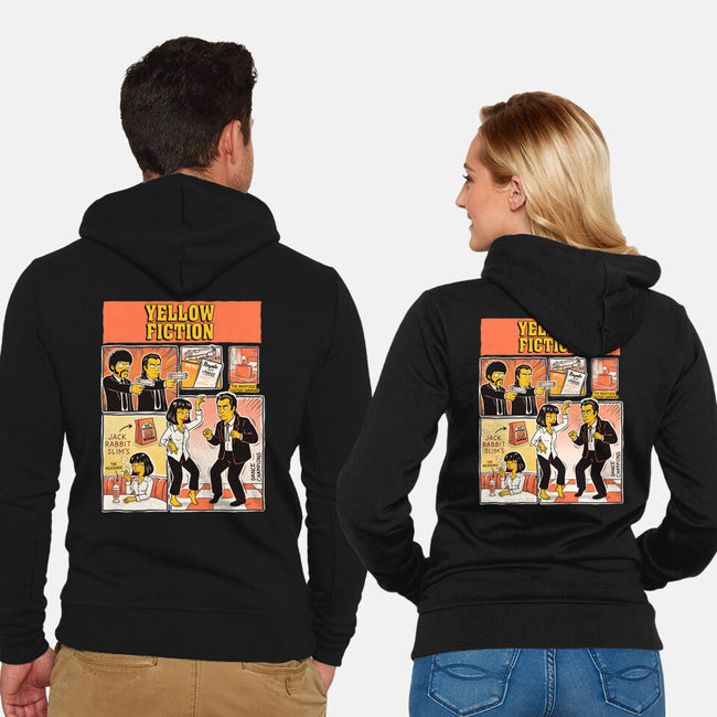 Yellow Fiction-Unisex-Zip-Up-Sweatshirt-P1yu5h