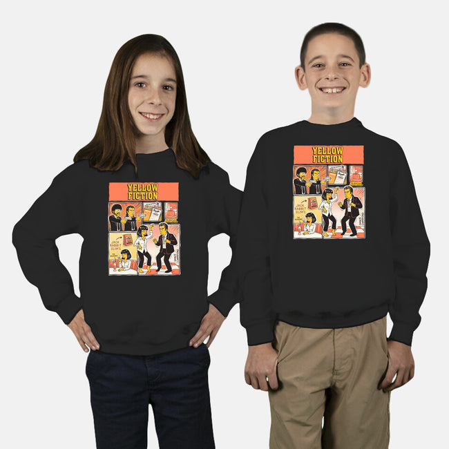 Yellow Fiction-Youth-Crew Neck-Sweatshirt-P1yu5h