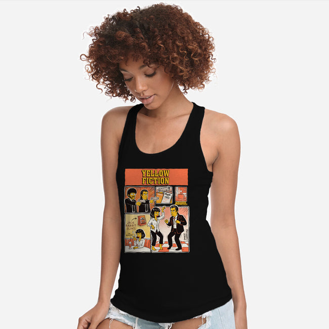 Yellow Fiction-Womens-Racerback-Tank-P1yu5h