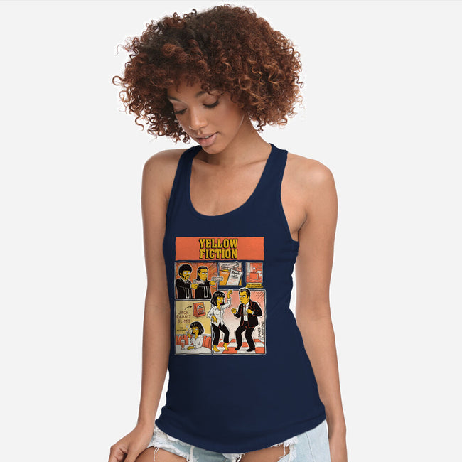 Yellow Fiction-Womens-Racerback-Tank-P1yu5h