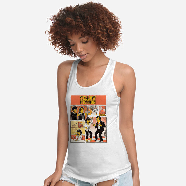 Yellow Fiction-Womens-Racerback-Tank-P1yu5h