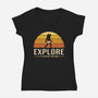 Vintage Crawler-Womens-V-Neck-Tee-retrodivision