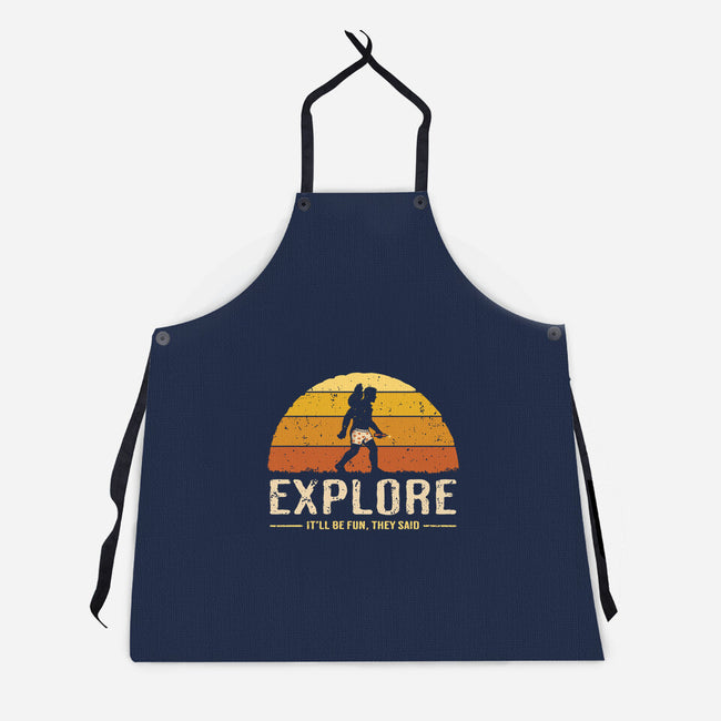 Vintage Crawler-Unisex-Kitchen-Apron-retrodivision