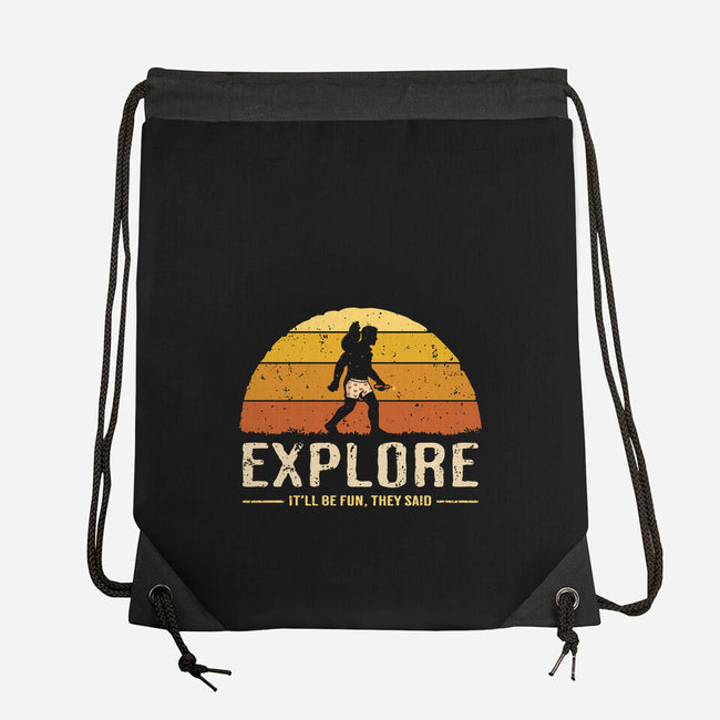Vintage Crawler-None-Drawstring-Bag-retrodivision