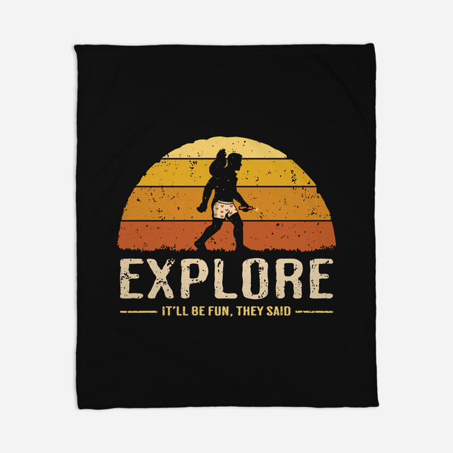 Vintage Crawler-None-Fleece-Blanket-retrodivision