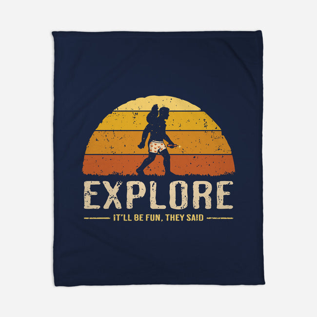 Vintage Crawler-None-Fleece-Blanket-retrodivision