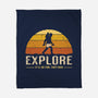 Vintage Crawler-None-Fleece-Blanket-retrodivision