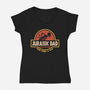 The Jurassic Dad-Womens-V-Neck-Tee-retrodivision