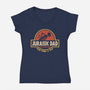 The Jurassic Dad-Womens-V-Neck-Tee-retrodivision