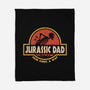 The Jurassic Dad-None-Fleece-Blanket-retrodivision