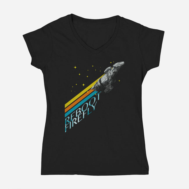 Reboot Firefly-Womens-V-Neck-Tee-kharmazero