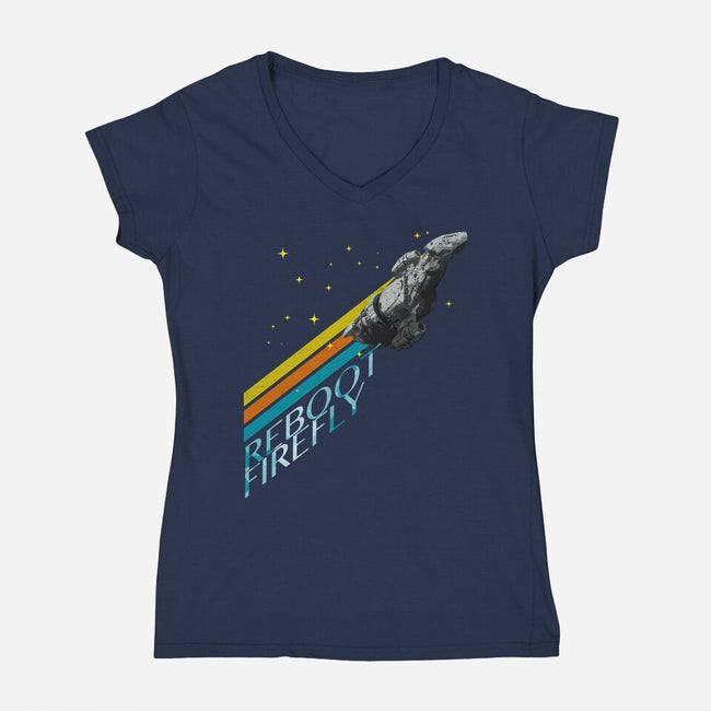 Reboot Firefly-Womens-V-Neck-Tee-kharmazero