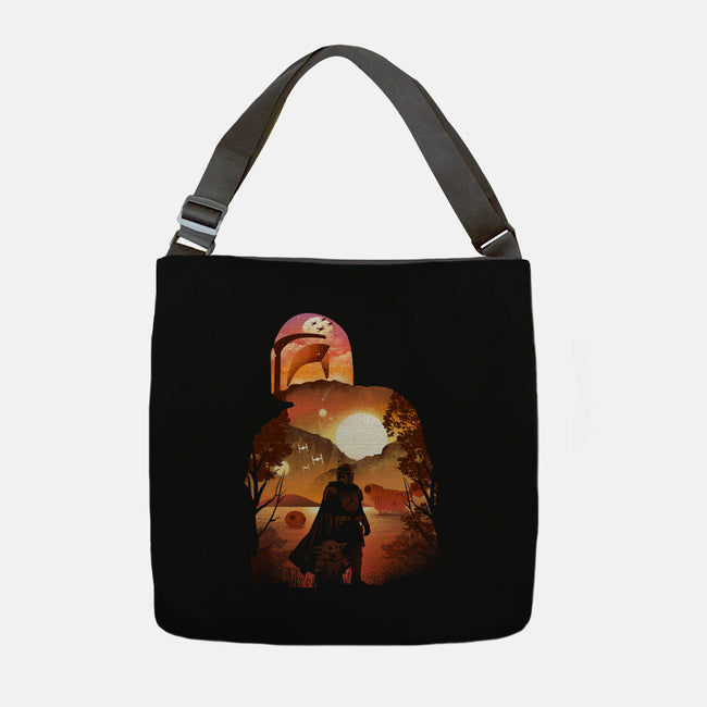 Bounty Hunter Sunset-None-Adjustable Tote-Bag-dandingeroz