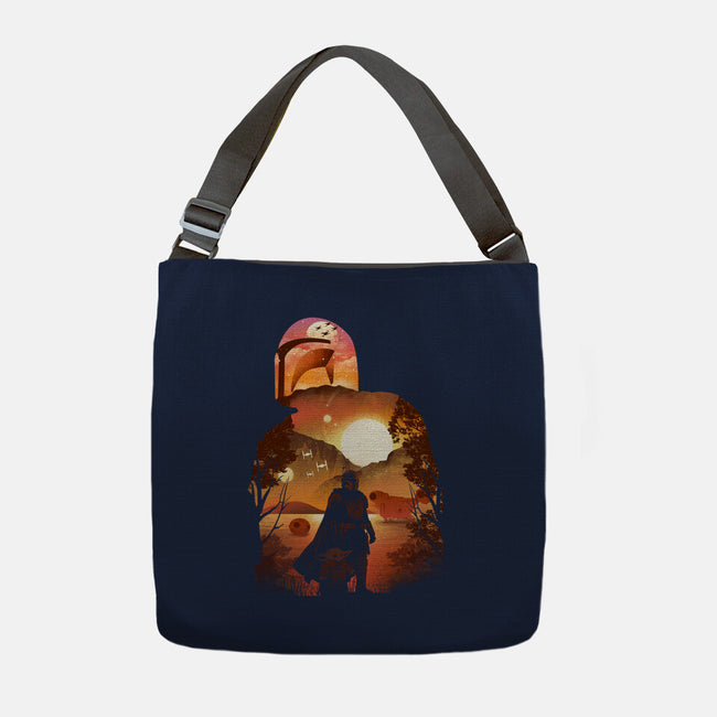 Bounty Hunter Sunset-None-Adjustable Tote-Bag-dandingeroz