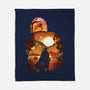 Bounty Hunter Sunset-None-Fleece-Blanket-dandingeroz
