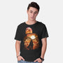 Bounty Hunter Sunset-Mens-Basic-Tee-dandingeroz