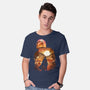 Bounty Hunter Sunset-Mens-Basic-Tee-dandingeroz