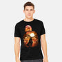 Bounty Hunter Sunset-Mens-Heavyweight-Tee-dandingeroz