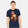Bounty Hunter Sunset-Mens-Heavyweight-Tee-dandingeroz