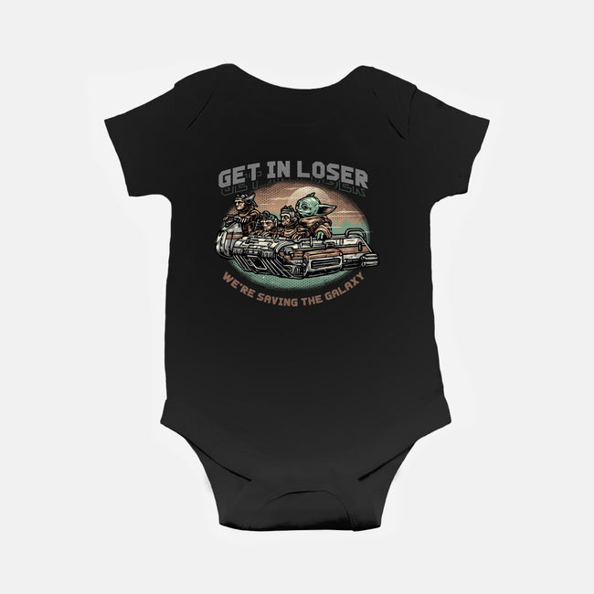 Save The Galaxy-Baby-Basic-Onesie-glitchygorilla