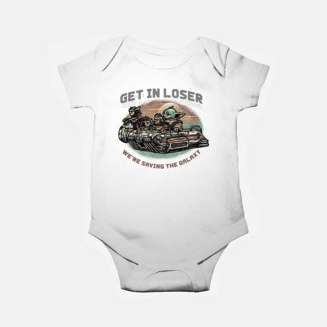 Save The Galaxy-Baby-Basic-Onesie-glitchygorilla