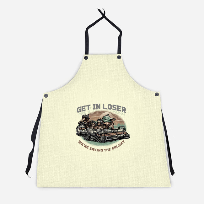 Save The Galaxy-Unisex-Kitchen-Apron-glitchygorilla