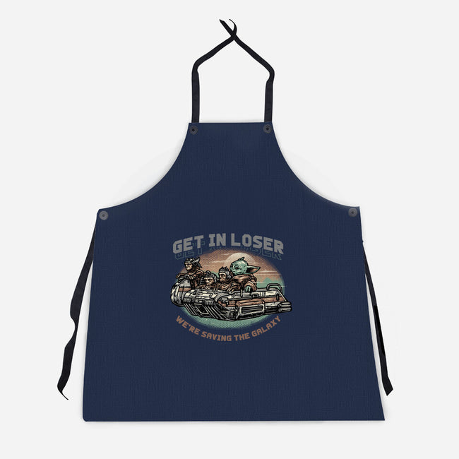 Save The Galaxy-Unisex-Kitchen-Apron-glitchygorilla