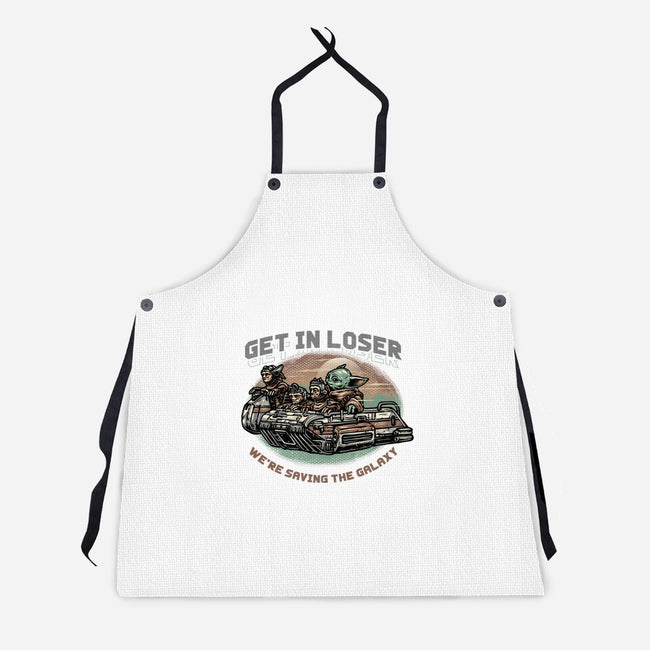 Save The Galaxy-Unisex-Kitchen-Apron-glitchygorilla