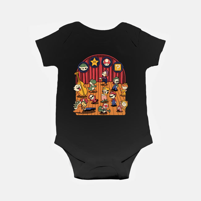 Plumber Game Dance-Baby-Basic-Onesie-Studio Mootant