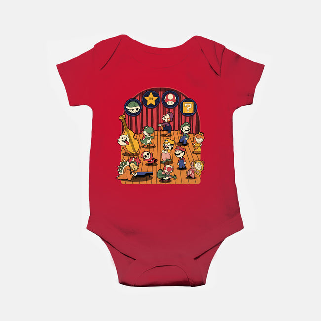 Plumber Game Dance-Baby-Basic-Onesie-Studio Mootant