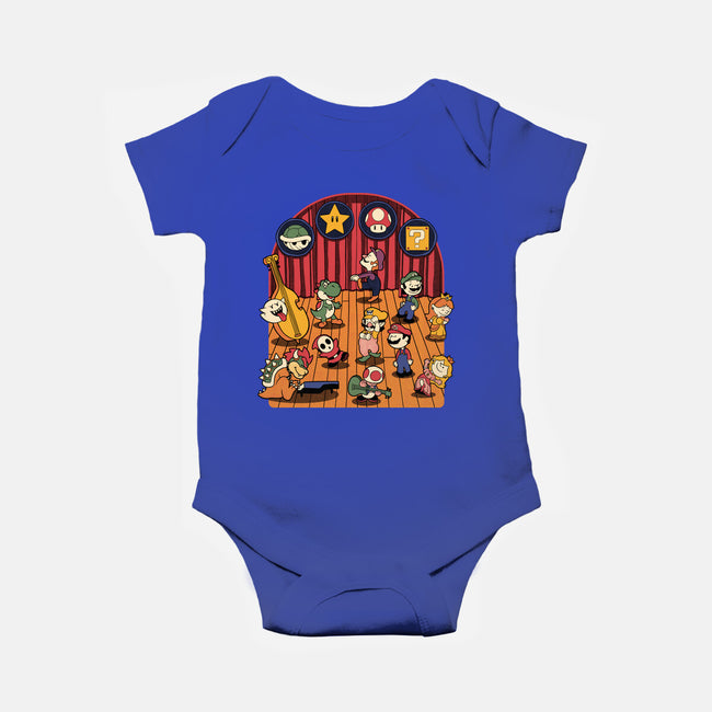 Plumber Game Dance-Baby-Basic-Onesie-Studio Mootant