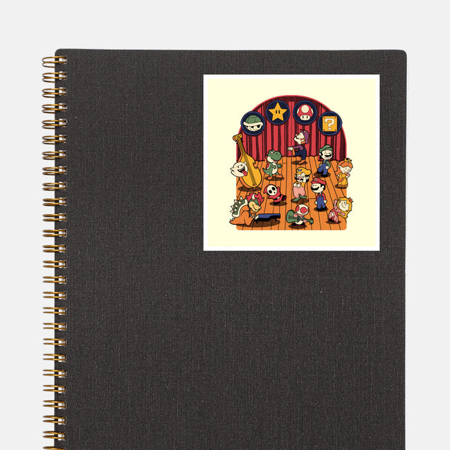 Plumber Game Dance-None-Glossy-Sticker-Studio Mootant