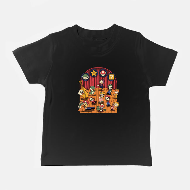 Plumber Game Dance-Baby-Basic-Tee-Studio Mootant