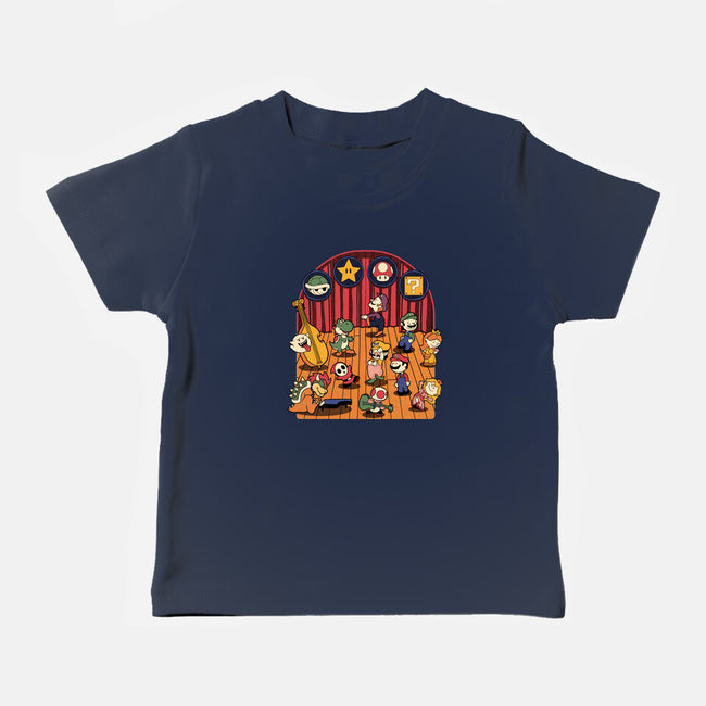 Plumber Game Dance-Baby-Basic-Tee-Studio Mootant