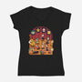 Plumber Game Dance-Womens-V-Neck-Tee-Studio Mootant