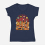 Plumber Game Dance-Womens-V-Neck-Tee-Studio Mootant