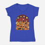 Plumber Game Dance-Womens-V-Neck-Tee-Studio Mootant