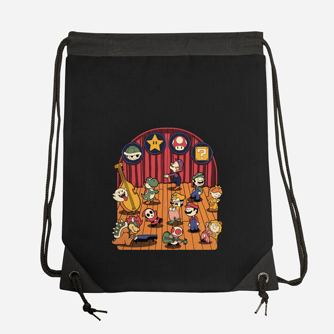 Plumber Game Dance-None-Drawstring-Bag-Studio Mootant