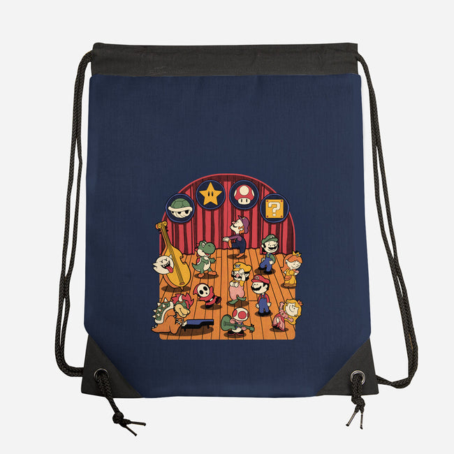 Plumber Game Dance-None-Drawstring-Bag-Studio Mootant
